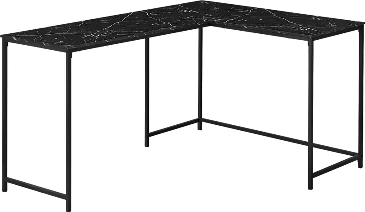 Airleigh Black Marble Desk