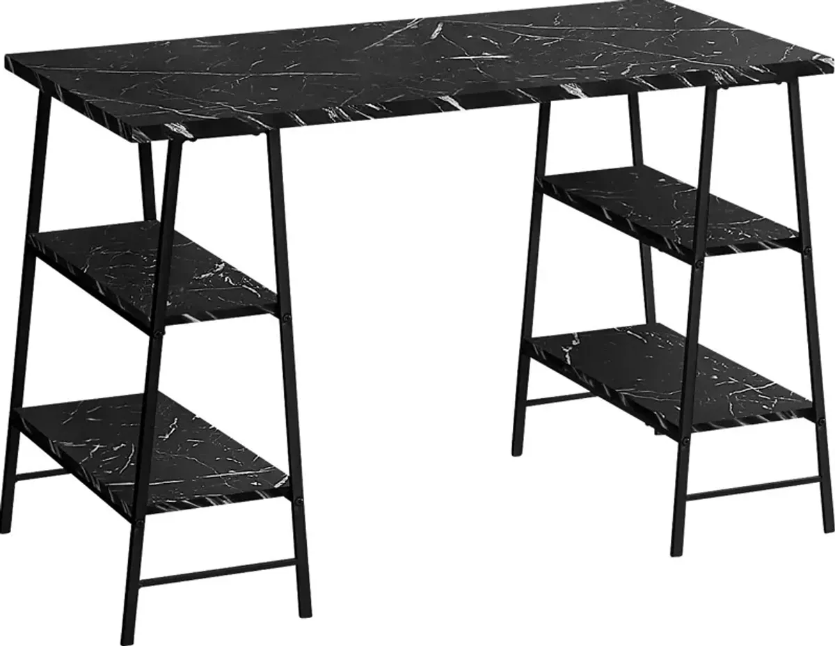 Aldersmeade Black Marble Desk