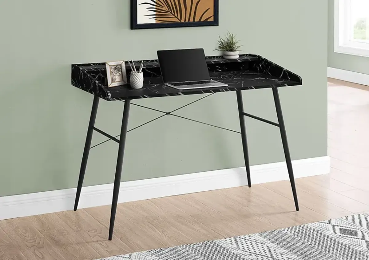 Lambright Black Marble Desk