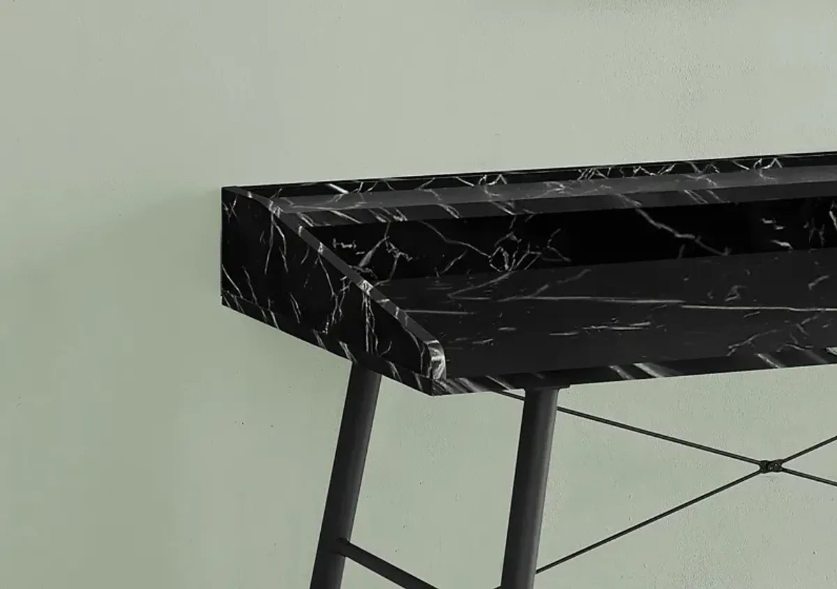 Lambright Black Marble Desk