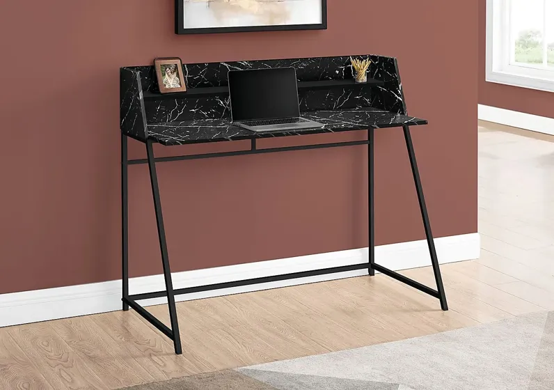 Minkler Black Marble Desk