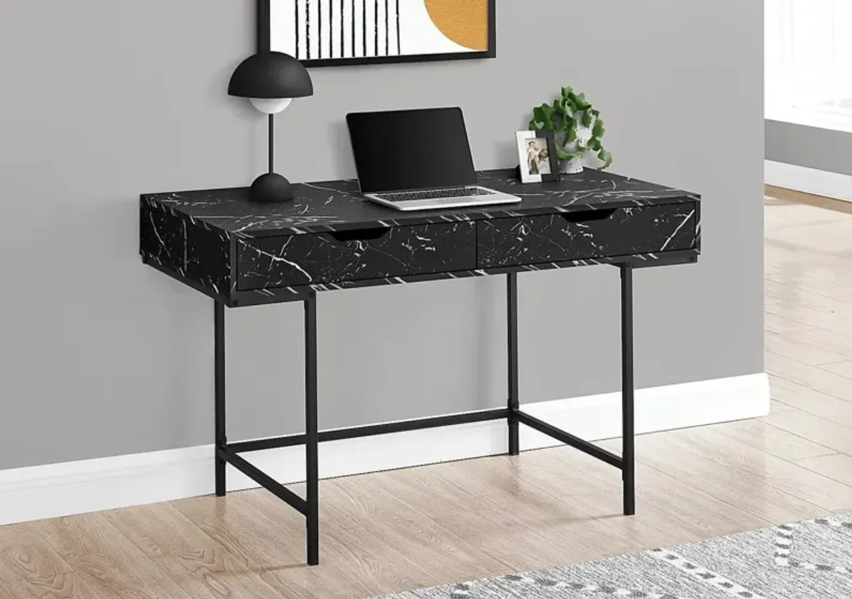 Rockmart Black Marble Desk