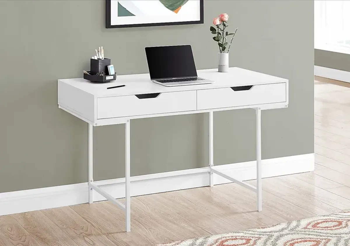 Rockmart White Desk