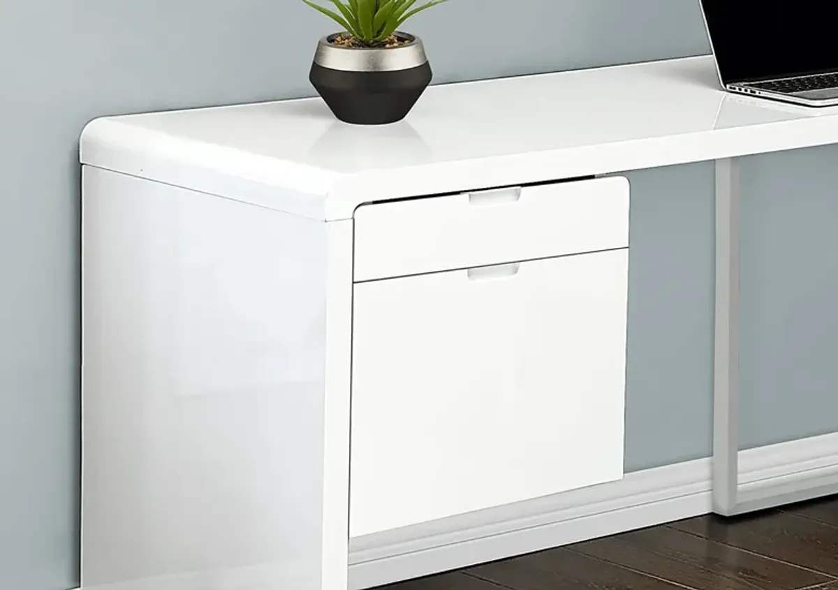 Ashcrest White Desk