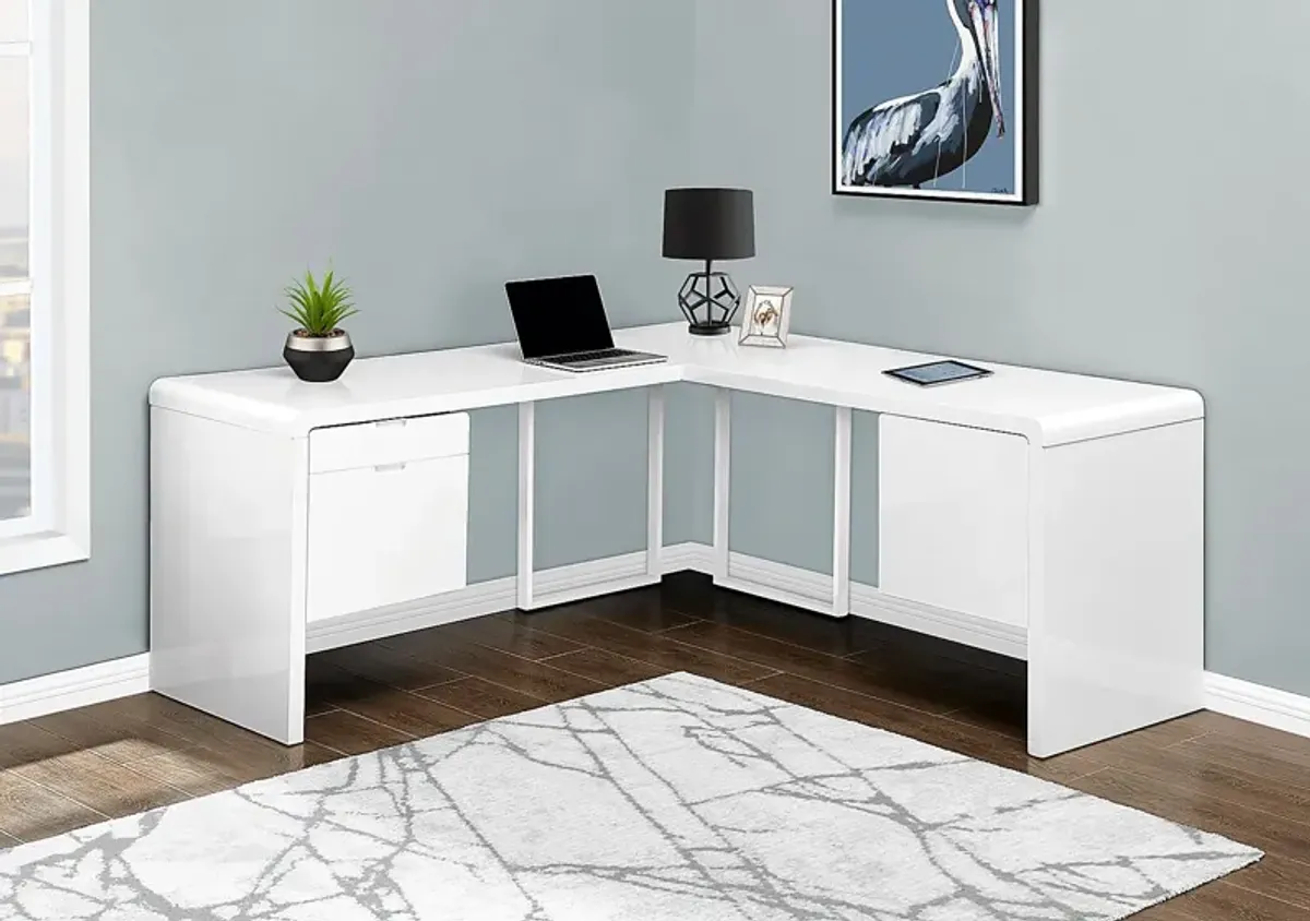 Ashcrest White Desk