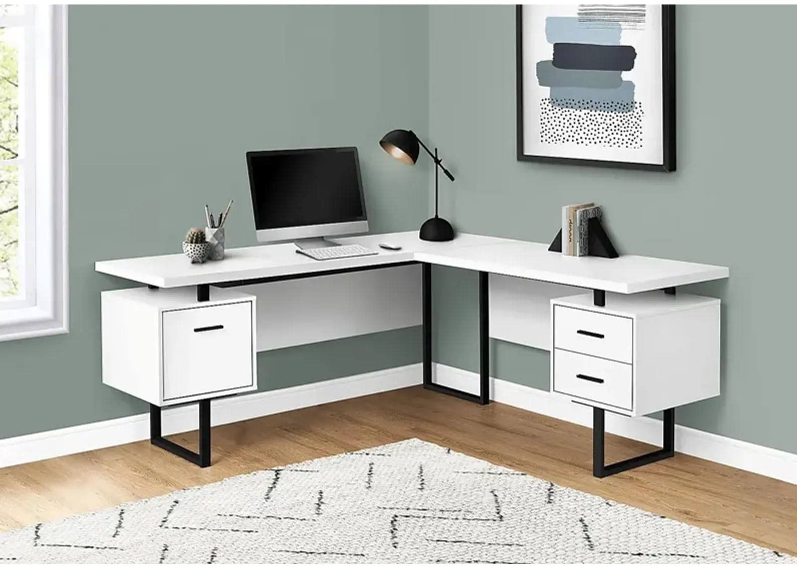 Ammonett White Desk