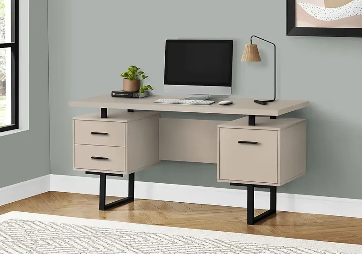 Billingsly Taupe Desk