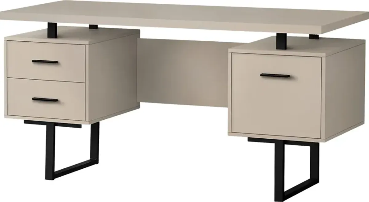 Billingsly Taupe Desk