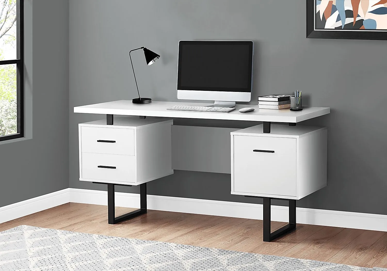 Billingsly White Desk