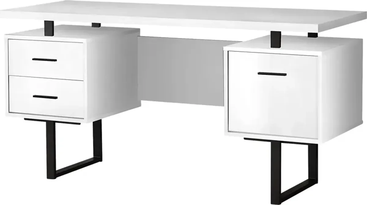 Billingsly White Desk