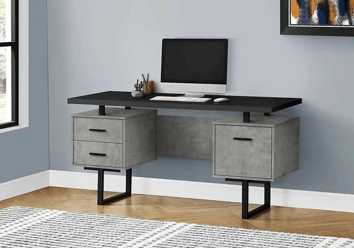 Billingsly Charcoal Desk