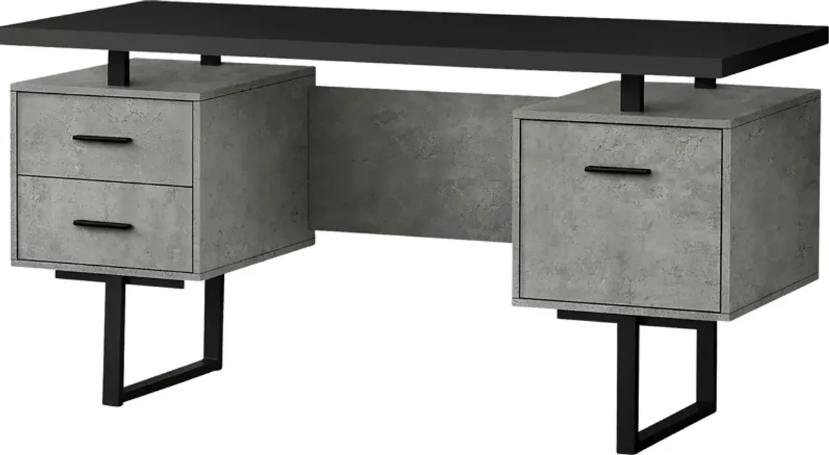 Billingsly Charcoal Desk