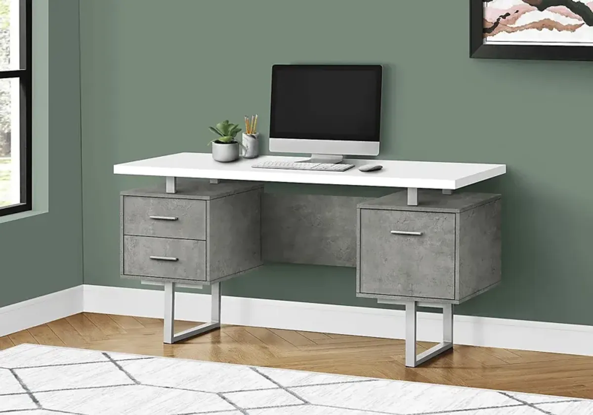 Billingsly Silver Desk