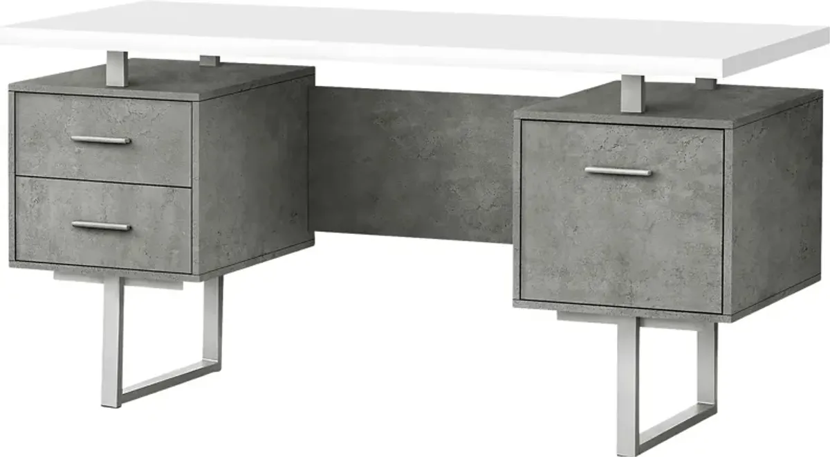 Billingsly Silver Desk