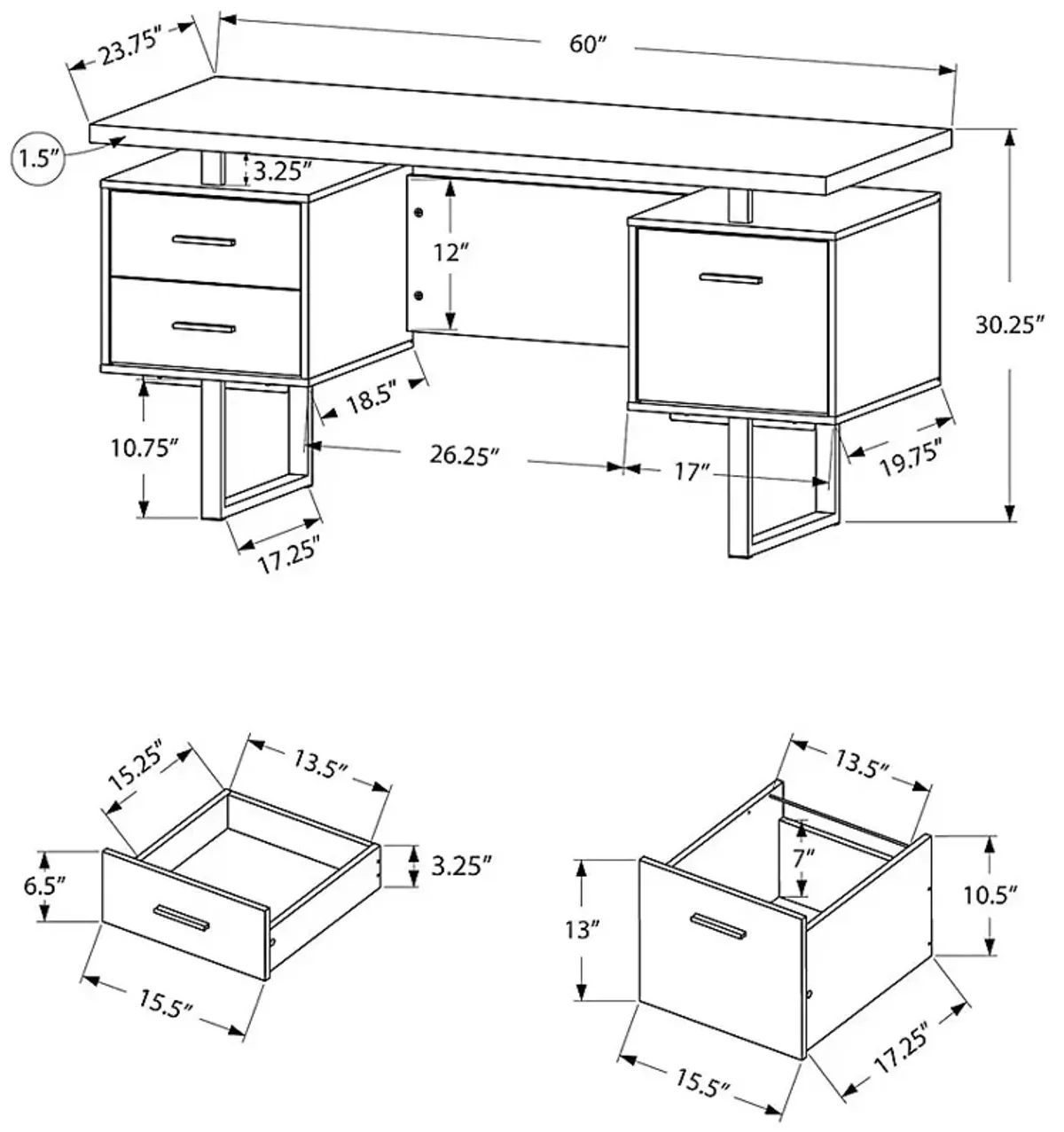 Billingsly Black Desk