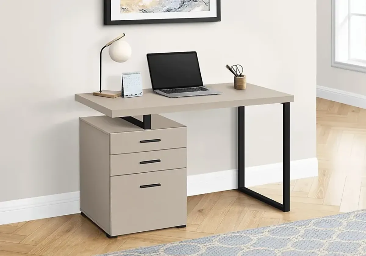 Calavetti Taupe Desk