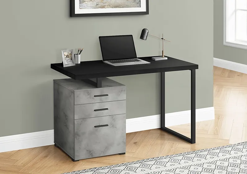 Calavetti Charcoal Desk