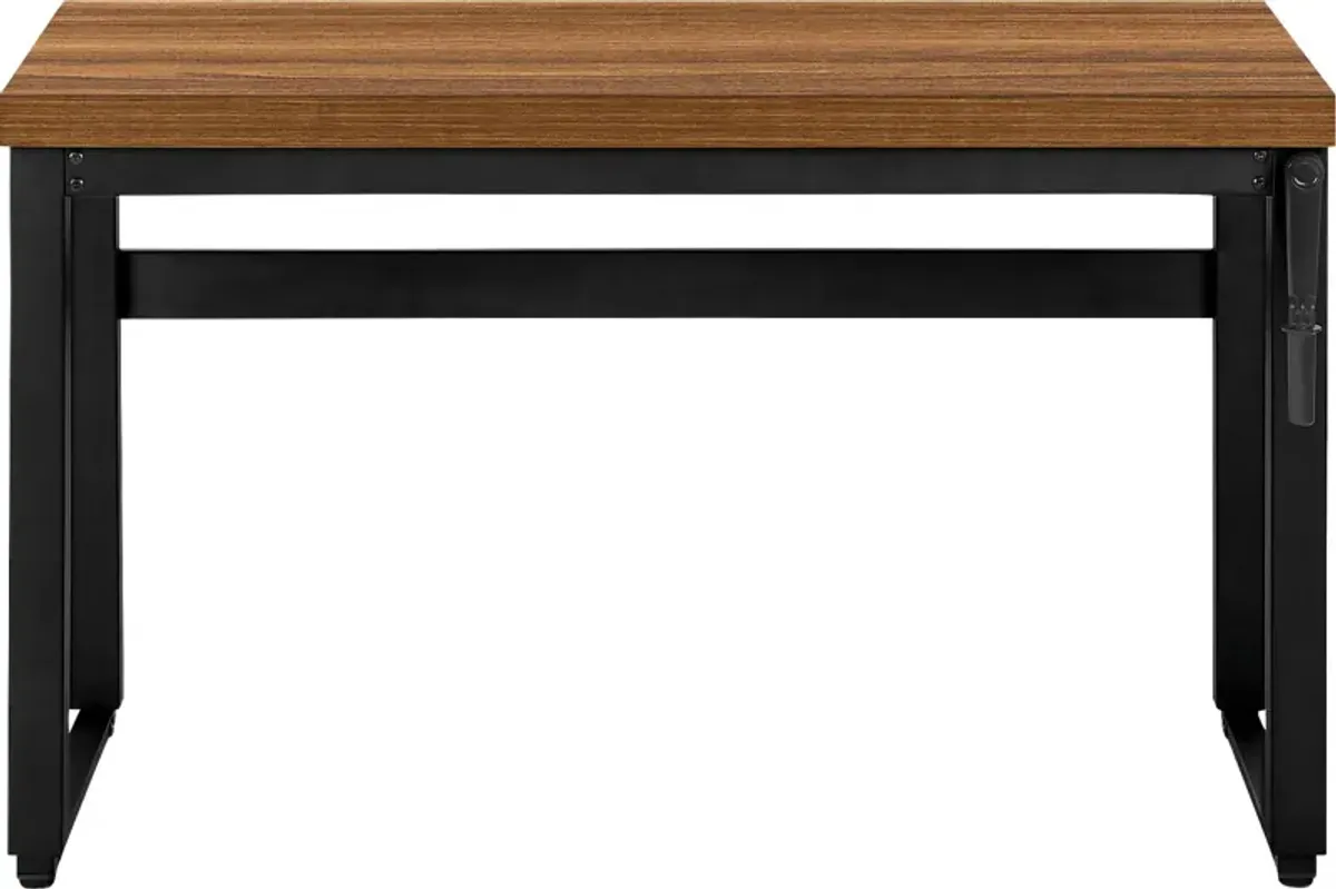 Artaban Walnut Height Adjustable Desk