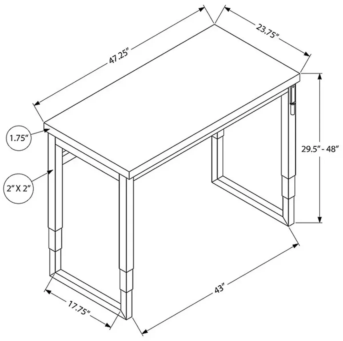 Artaban Brown Desk