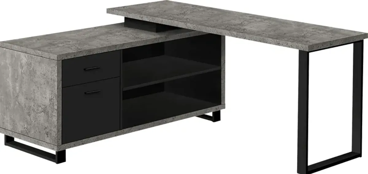 Winfair Gray Desk