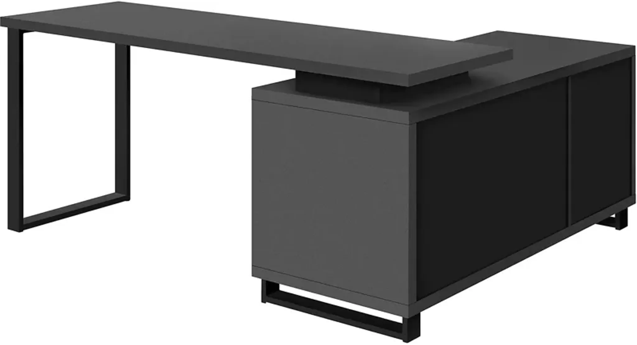 Winfair Charcoal Desk | Furniture.com