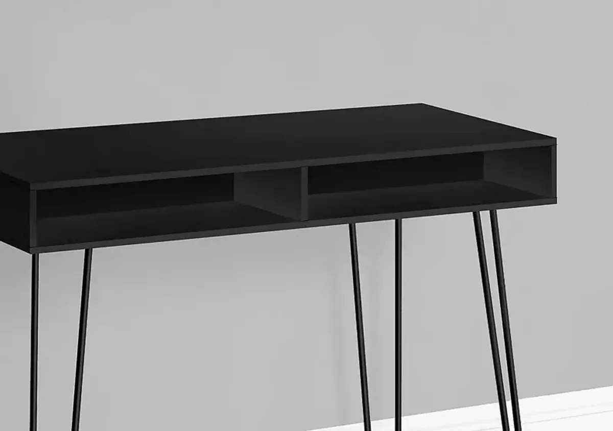 Waterpine Black Desk