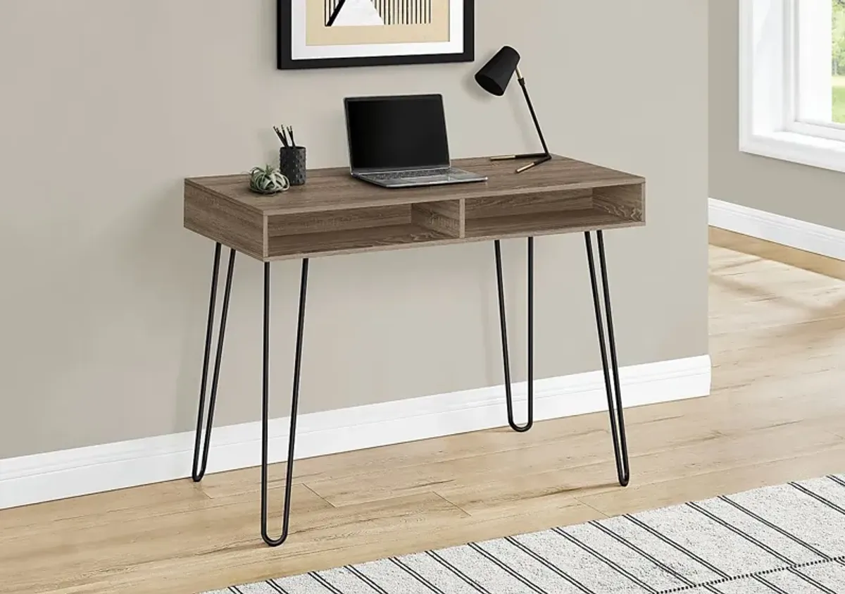 Waterpine Taupe Desk