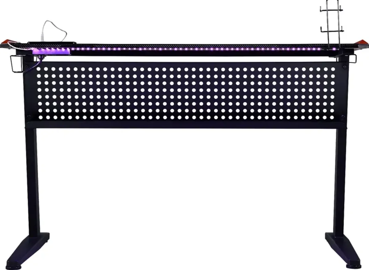 Raggley Black PC Computer Desk with USB Port