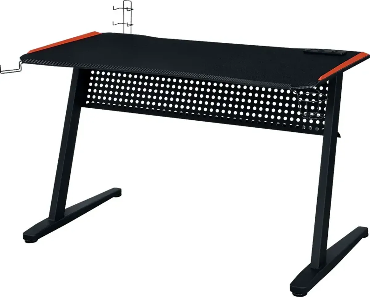 Raggley Black PC Computer Desk with USB Port