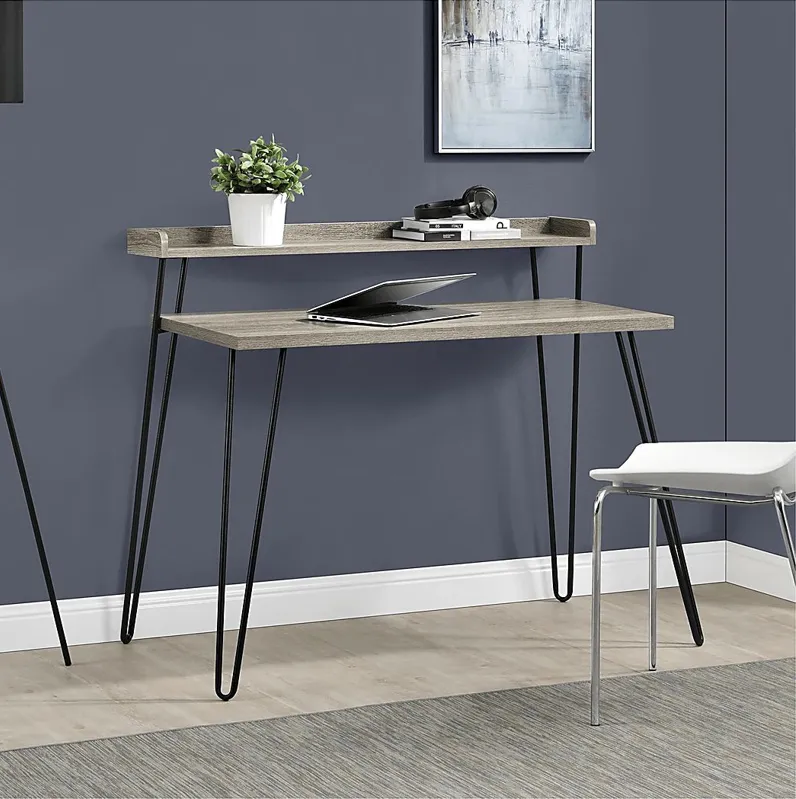 Butterroot Gray Desk