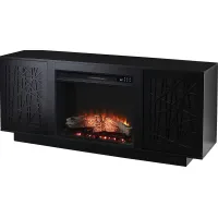 Cannonwolde IV Black 60 in. Console, With Touch Panel Electric Fireplace