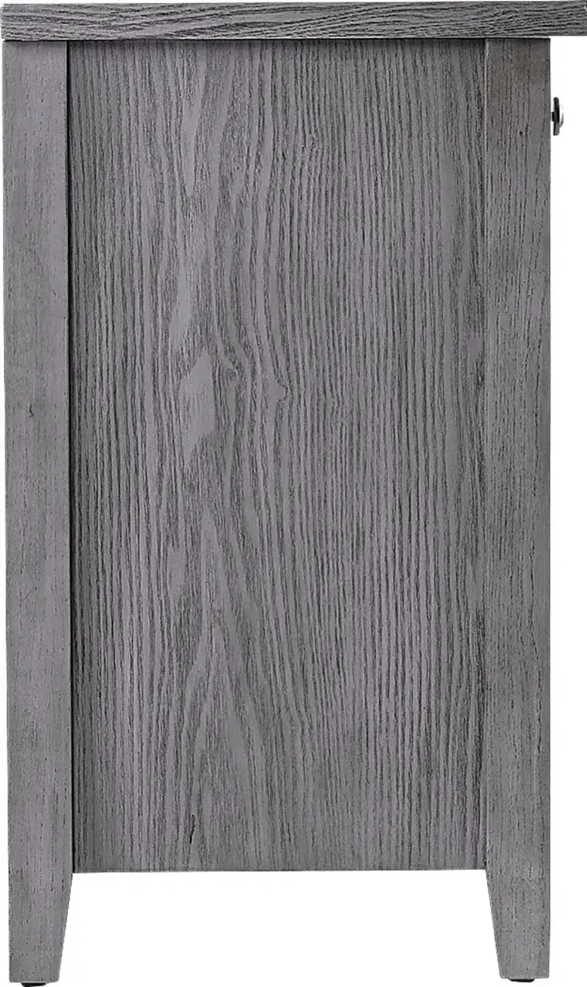 Welford I Gray 58 in. Console with Color Changing Fireplace