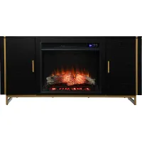 Wyndfield IV Black 54 in. Console With Touch Panel Fireplace