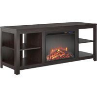 Burkhard Espresso 59 in. Console with Electric Fireplace