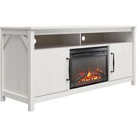 Eilika Ivory 59 in. Console with Electric Fireplace