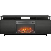 Haugo Black 59 in Console with Electric Fireplace