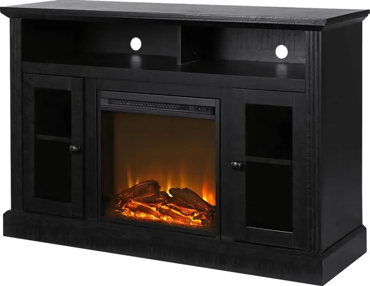 Westral Black 47 in. Console with Electric Fireplace