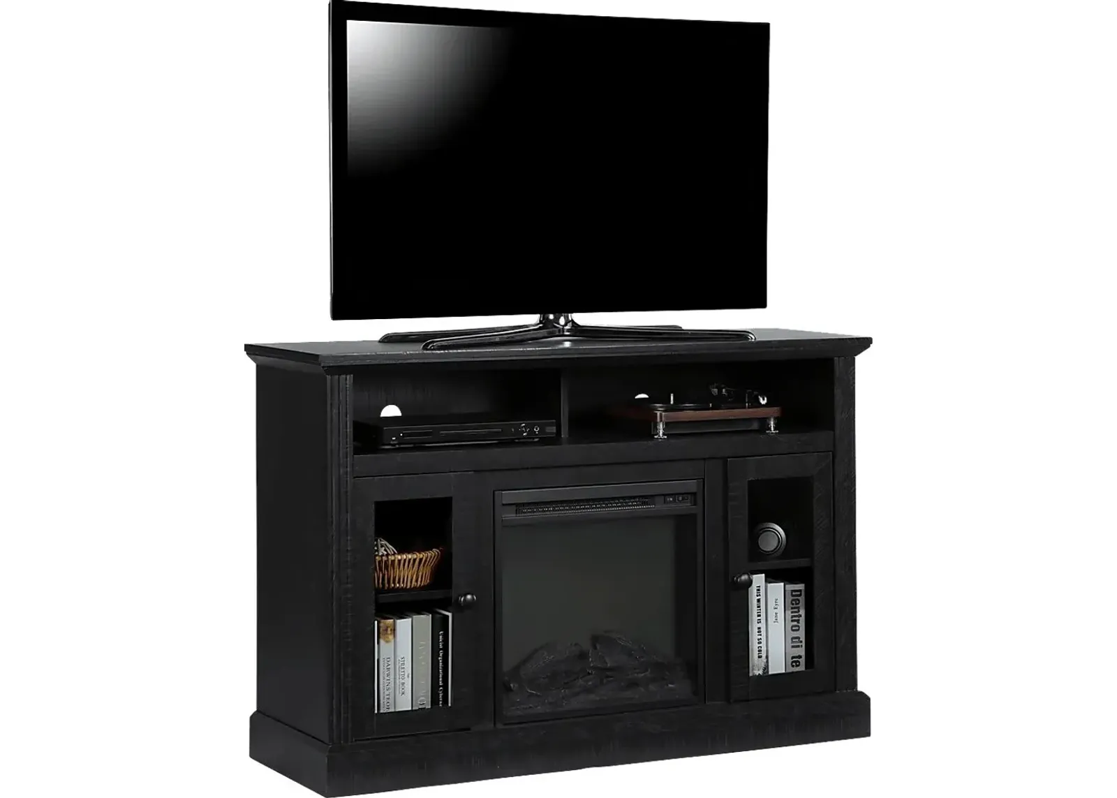 Westral Black 47 in. Console with Electric Fireplace