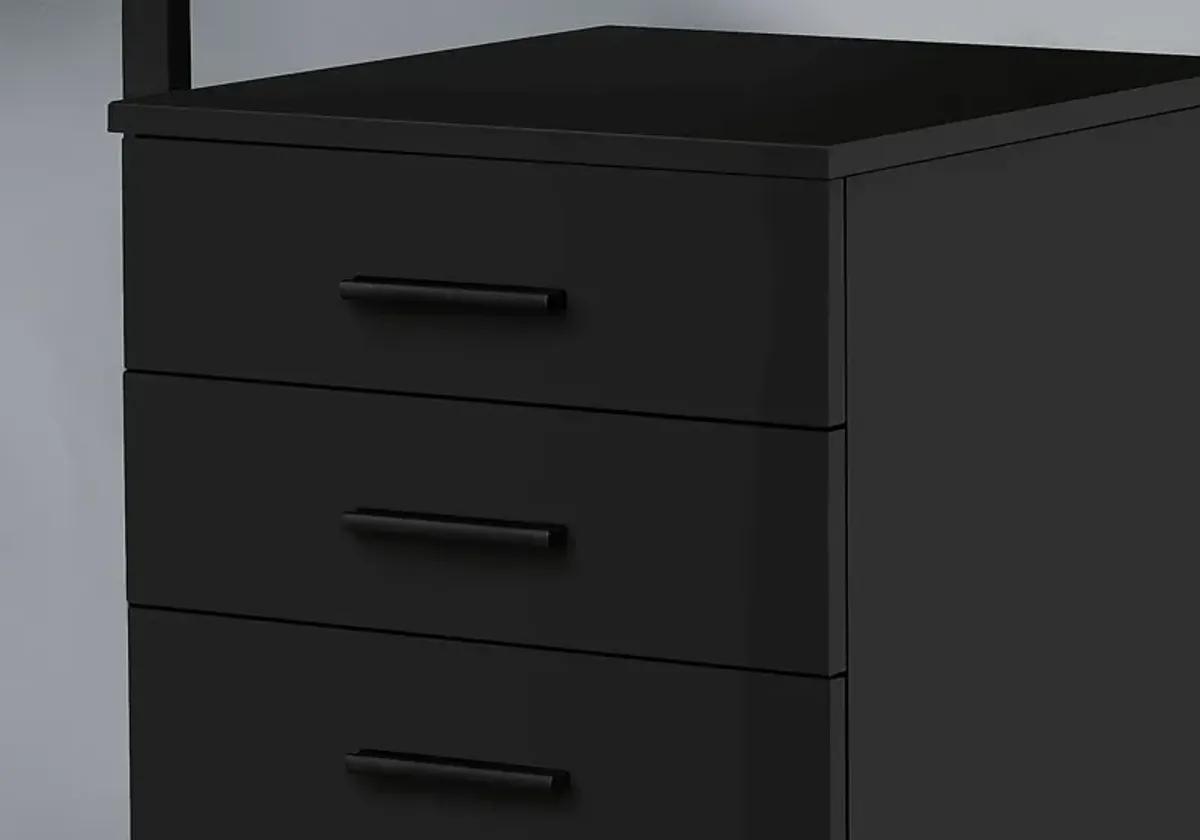 Syreeta Black Filing Cabinet