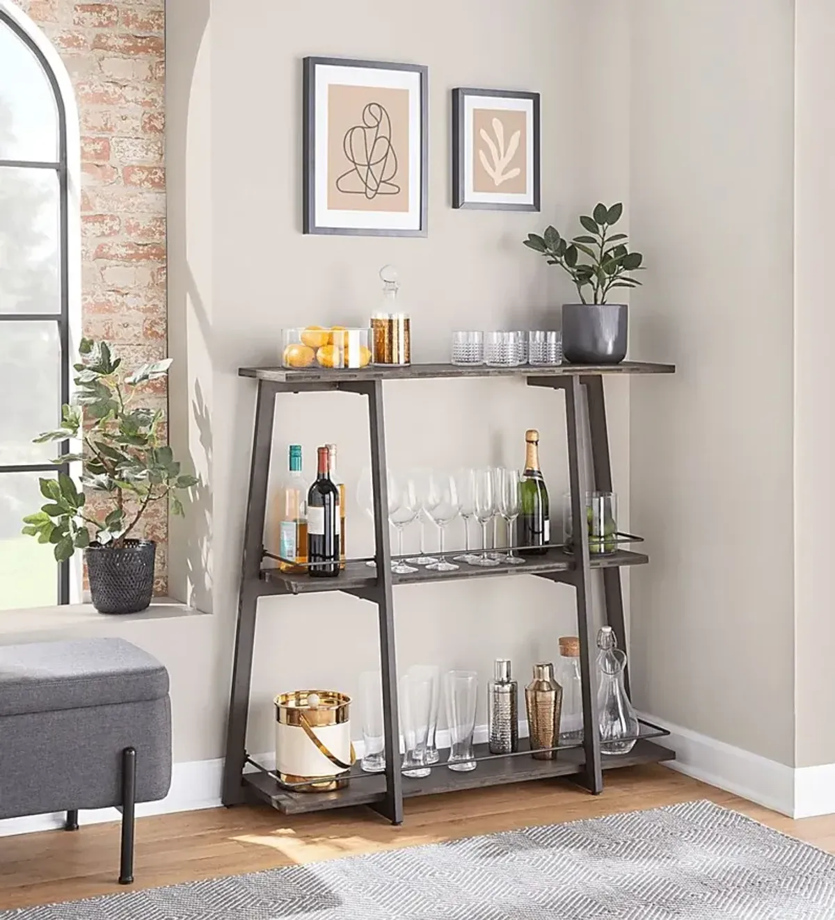 Helmken Espresso Bookcase