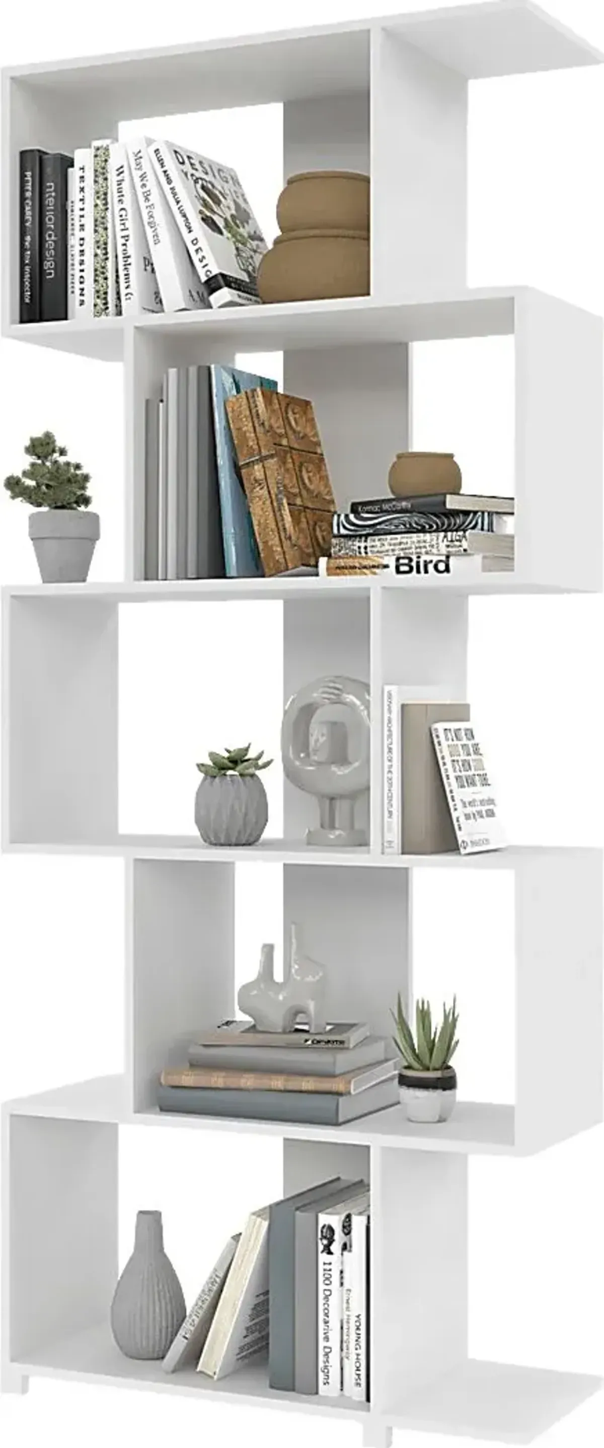 Brinlee White Bookcase