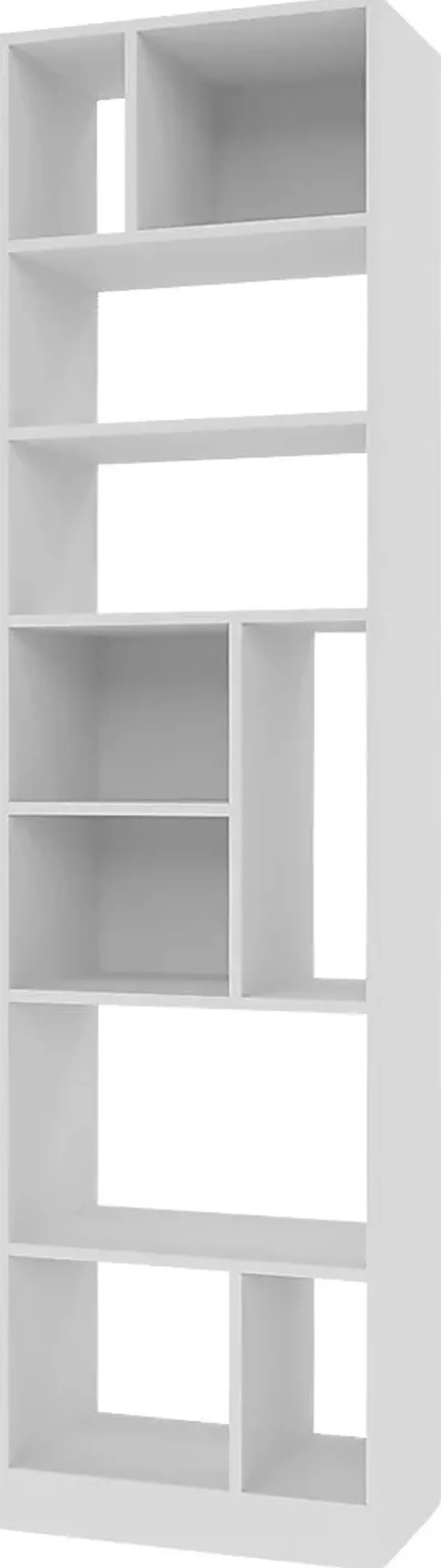 Brundrette I White Bookcase