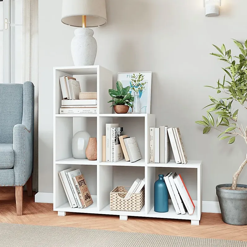 Cascio White Bookcase