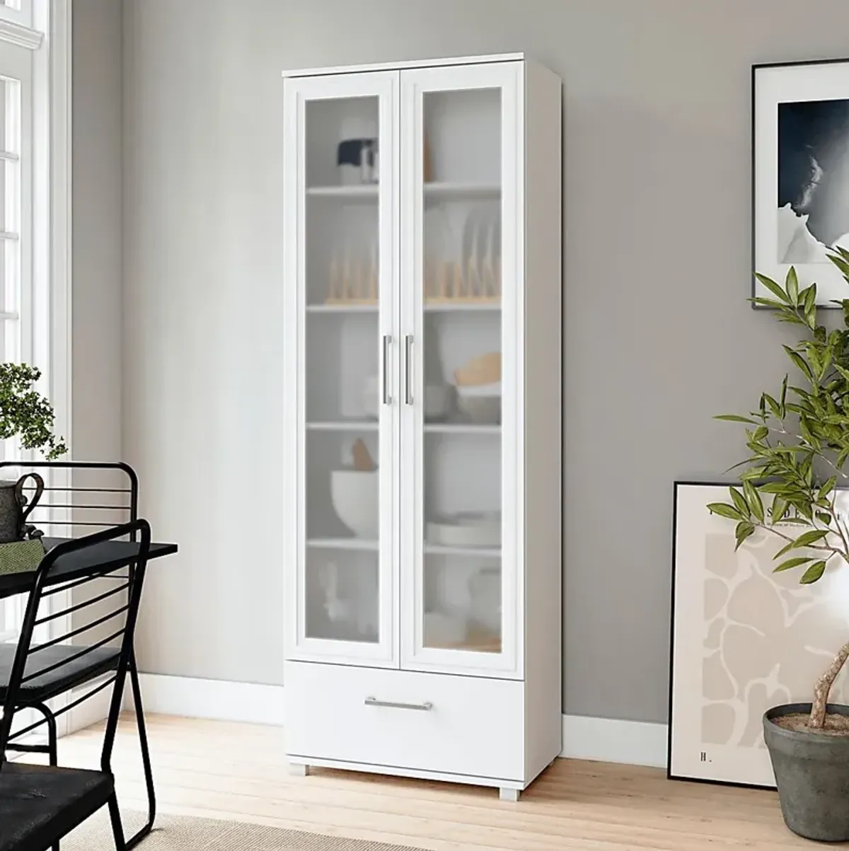 Cherryhill White Bookcase