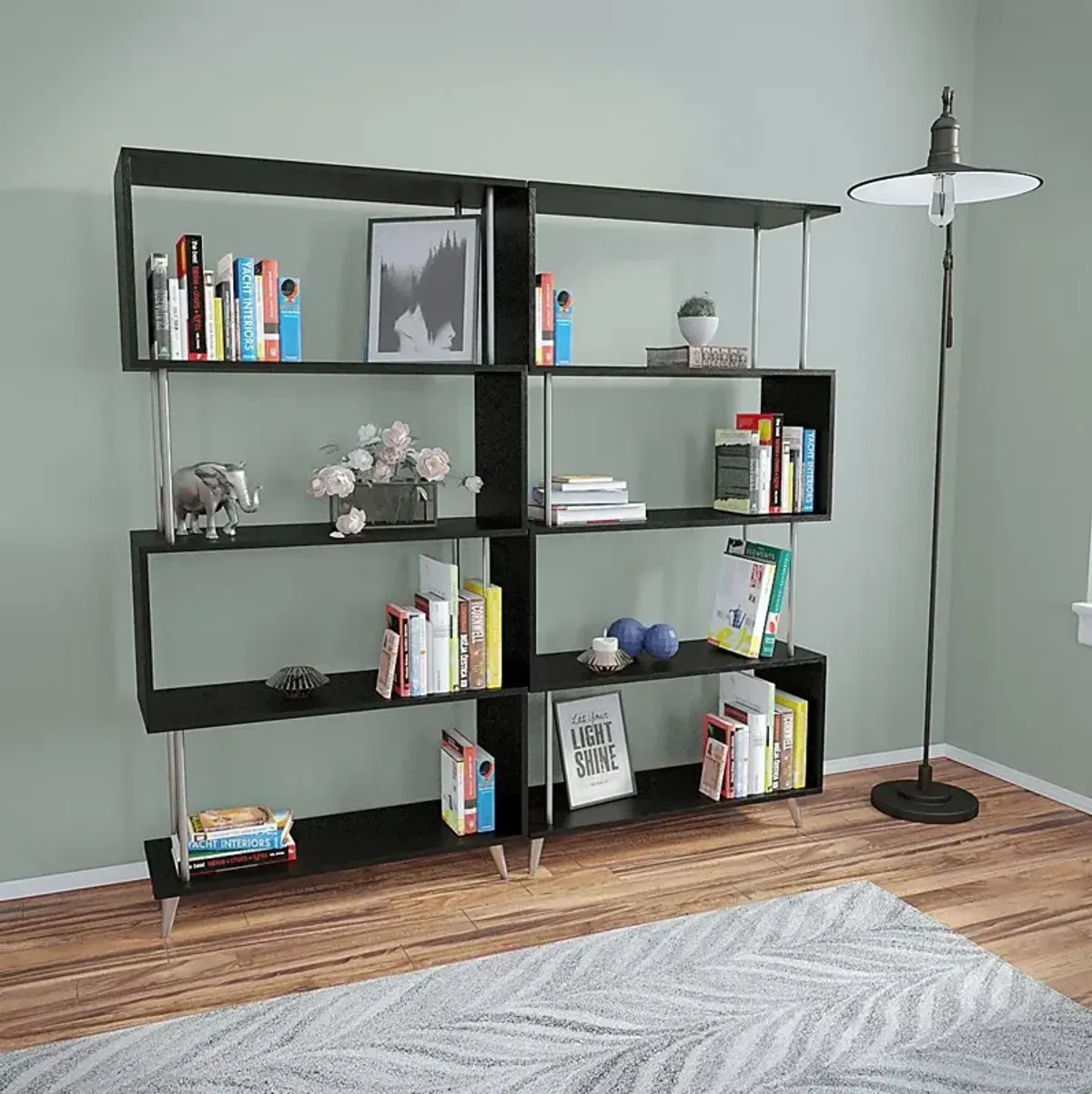 Fontenot Black Bookcase