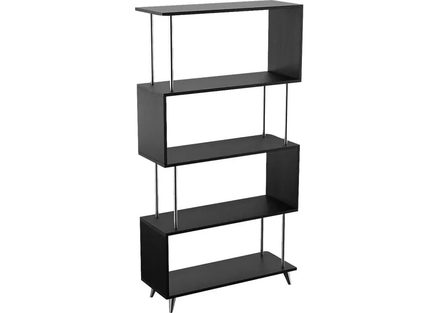 Fontenot Black Bookcase