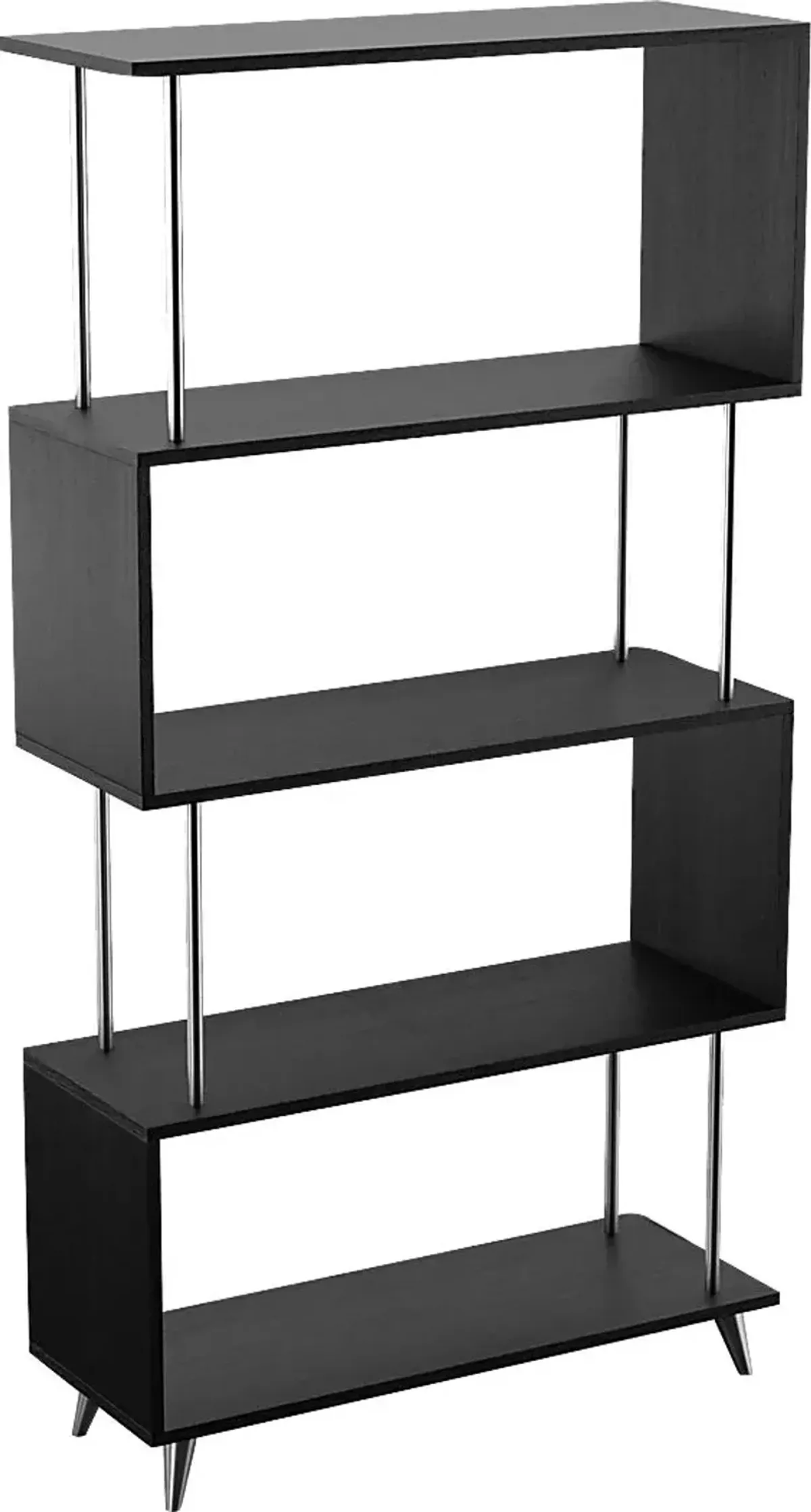 Fontenot Black Bookcase