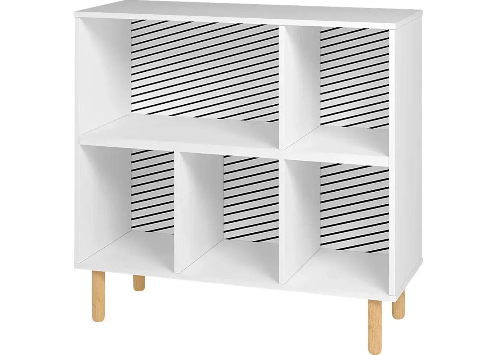 Mizeur I White Bookcase