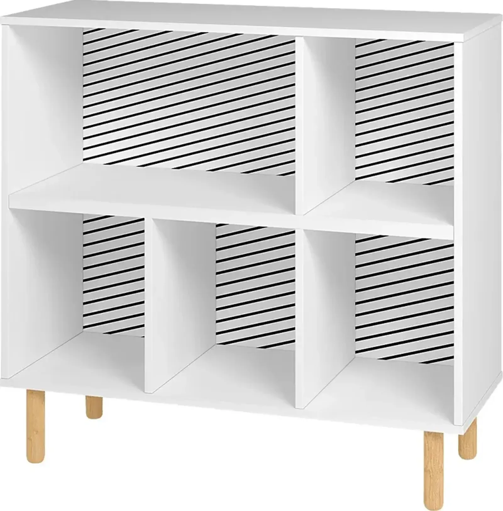 Mizeur I White Bookcase