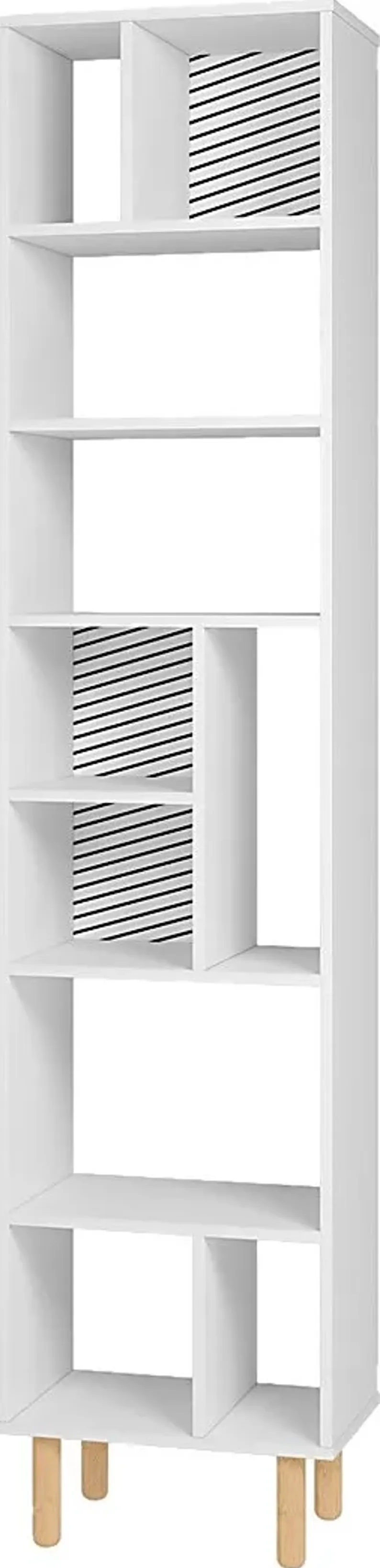 Mizeur III White Bookcase